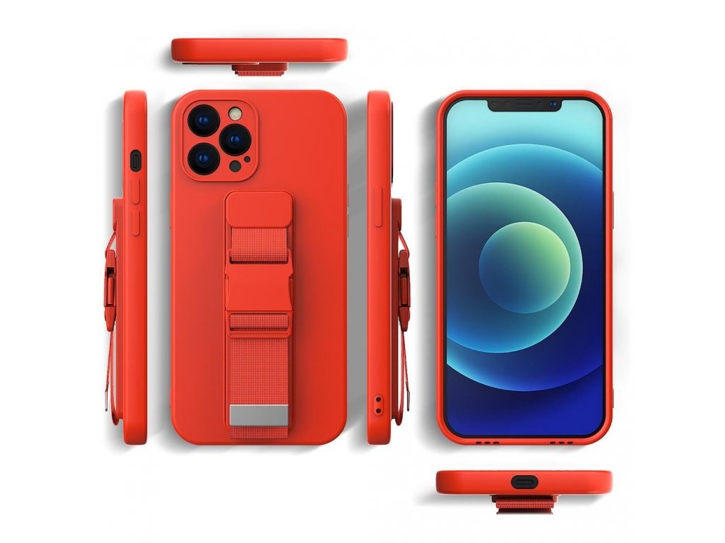 Pouzdro gelové pouzdro se šňůrkou řetízek taška šňůrka Xiaomi Redmi 9A / 9AT  růžová