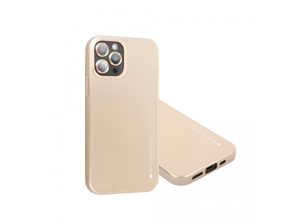 Pouzdro i-Jelly Mercury pro IPHONE 12 PRO MAX Gold