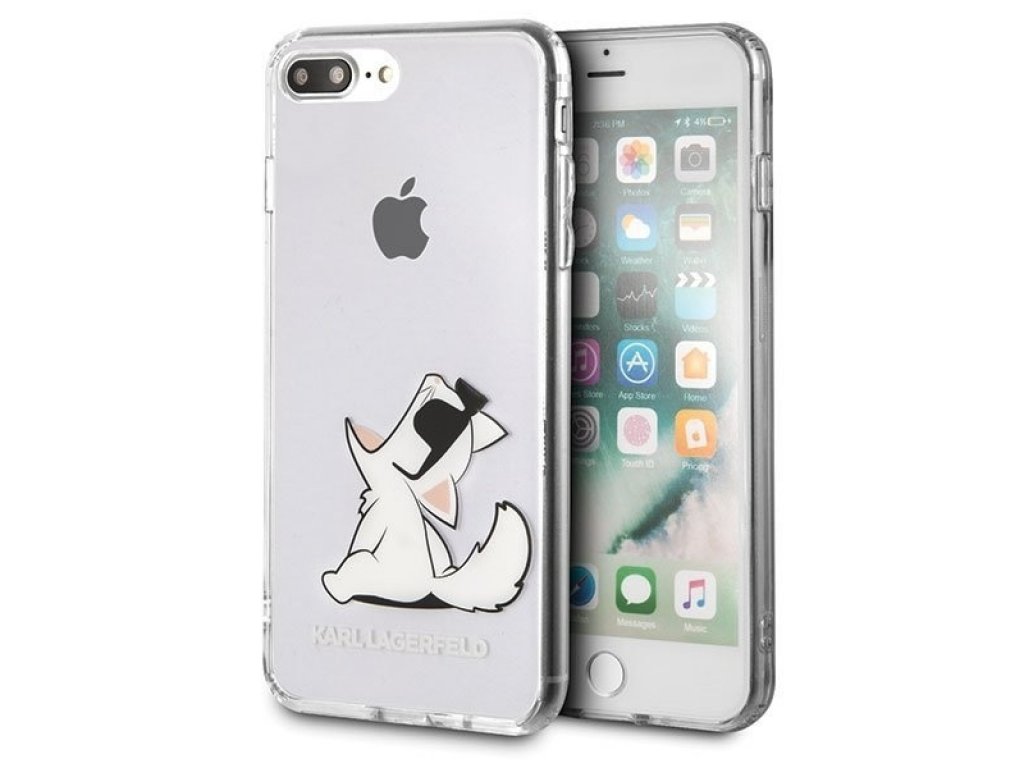 Pouzdro iPhone 7 / 8 Plus hardcase průsvitné Choupette Fun