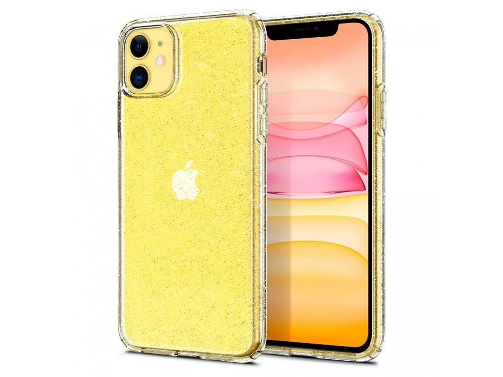 Pouzdro Liquid Crystal iPhone 11 Glitter průsvitné