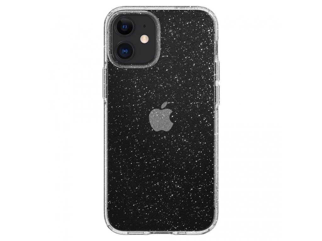 Pouzdro Liquid Crystal iPhone 12 Mini Glitter průsvitné