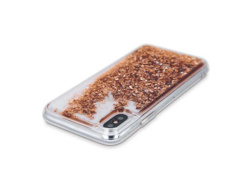 Pouzdro Liquid Glitter TPU iPhone 7 Plus / 8 Plus zlaté