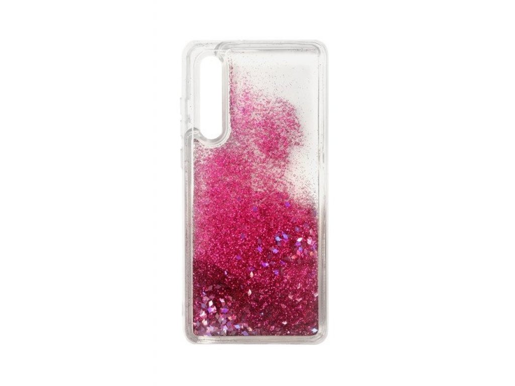 Pouzdro Liquid Glitter TPU iPhone XS Max růžové