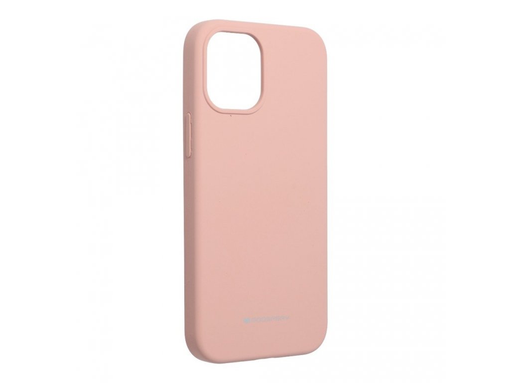 Pouzdro Mercury Silicone iPhone 12 Mini růžové