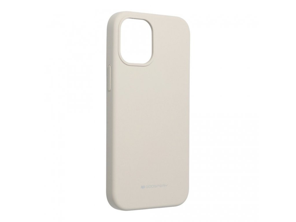 Pouzdro Mercury Silicone iPhone 12 Mini šedé