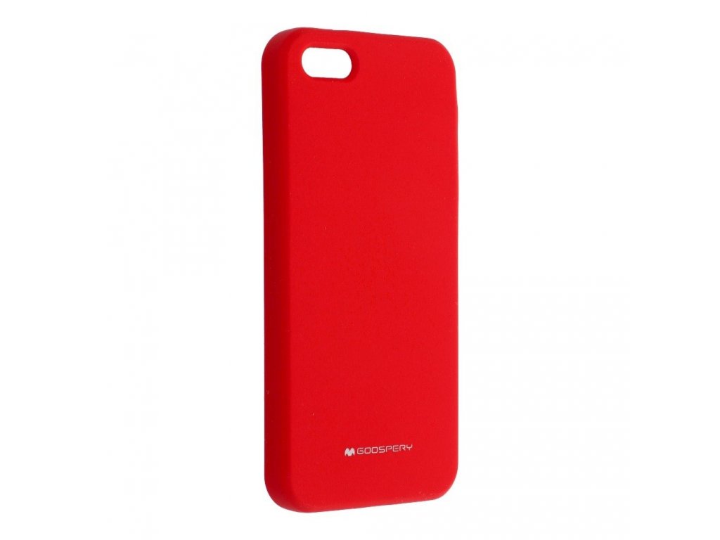 Pouzdro Mercury Silicone iPhone 5 / 5S / SE červené