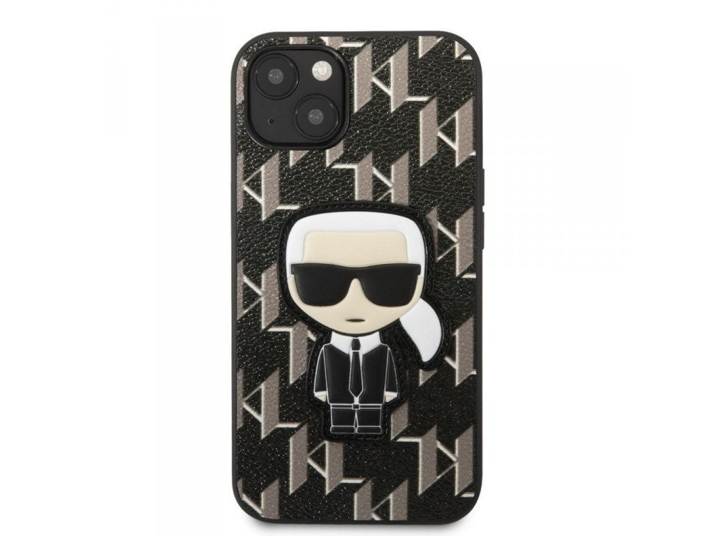 Pouzdro Monogram Ikonik pro iPhone 13 mini černé