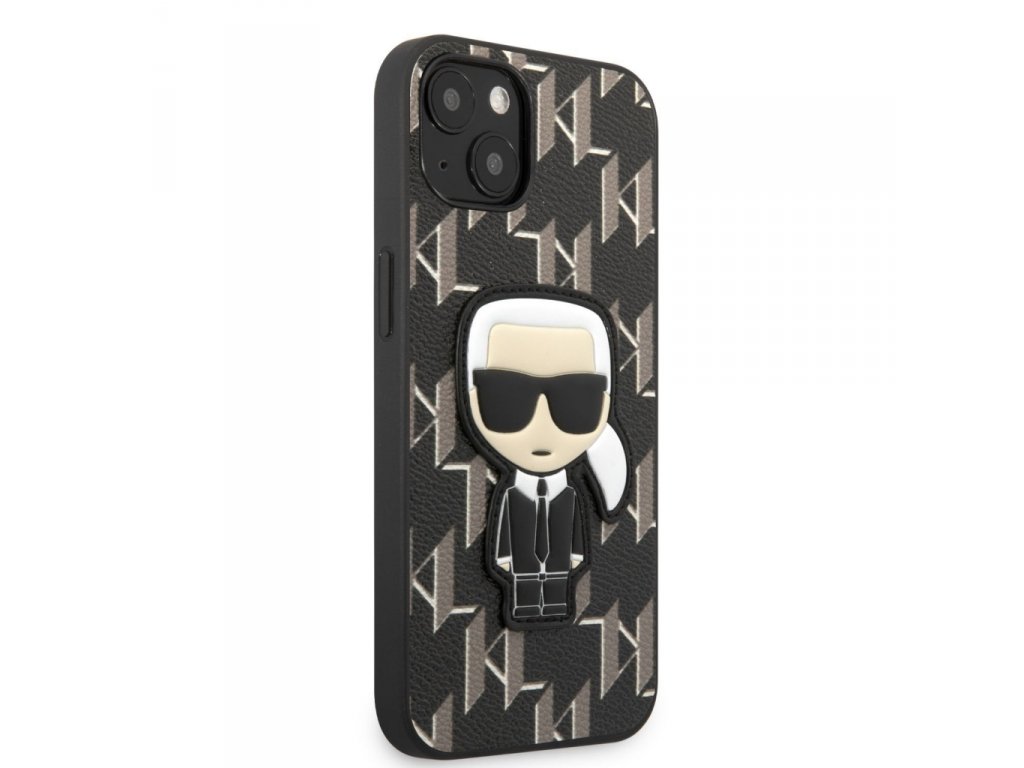 Pouzdro Monogram Ikonik pro iPhone 13 mini černé