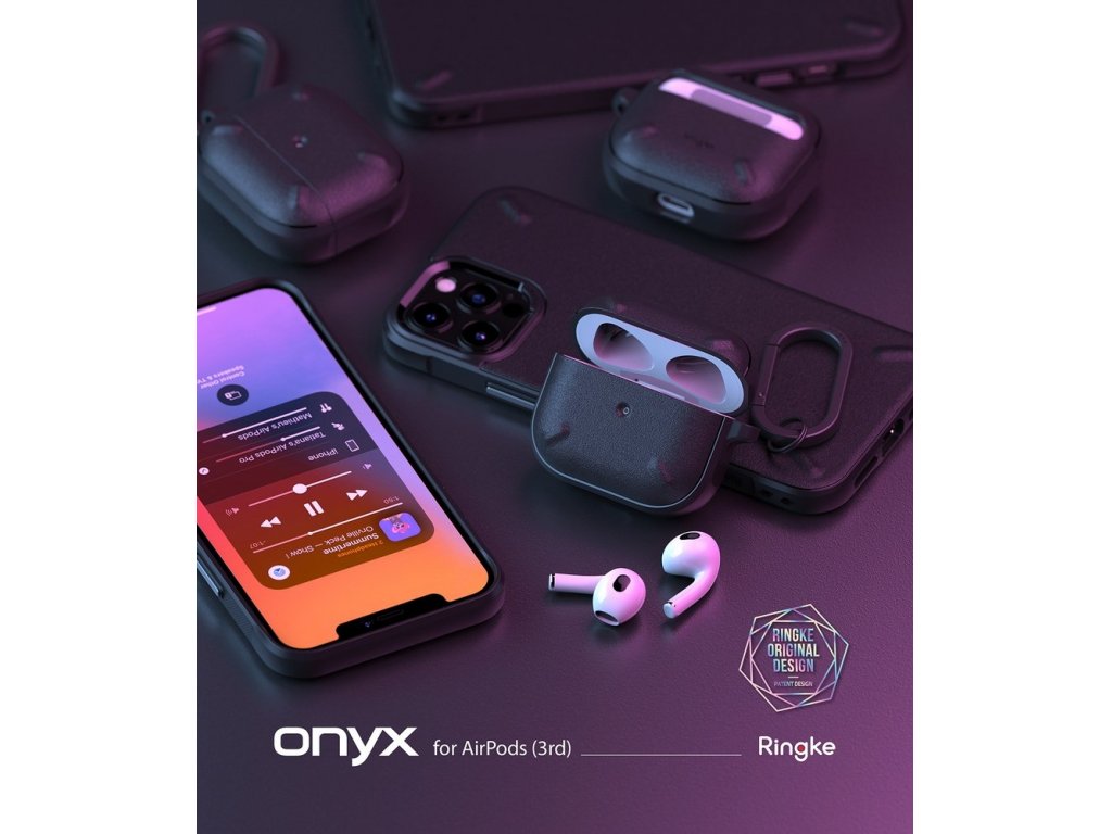 Pouzdro Ringke Onyx pro sluchátka AirPods 3 černé (EC52336RS)