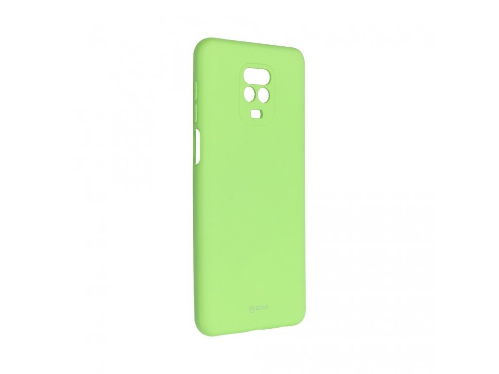 Pouzdro Roar Colorful Jelly Case Xiaomi Redmi Note 9 Pro limetkové