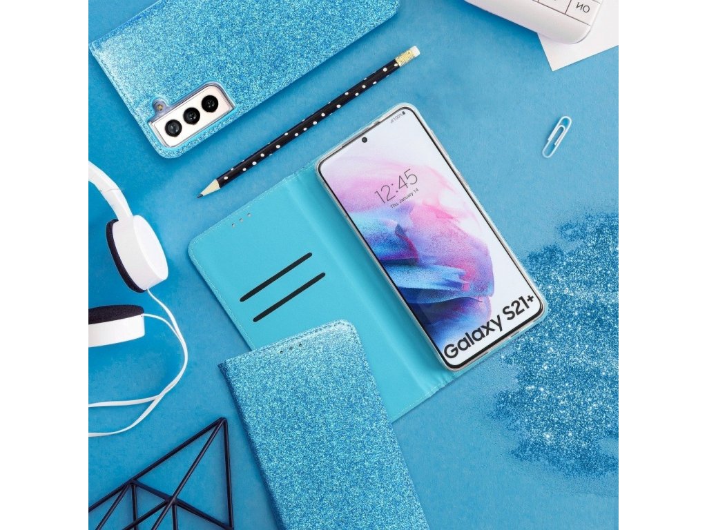 Pouzdro Shining Book Xioami Redmi Note 9T 5G modré