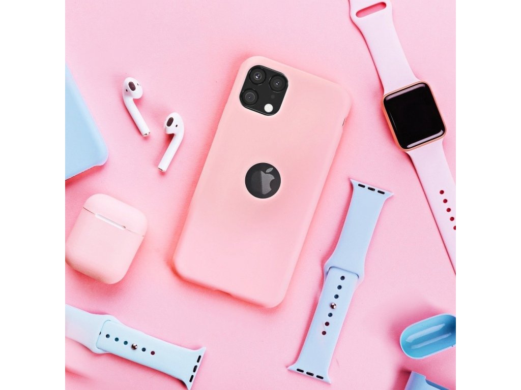 Pouzdro Silicone iPhone 7 / 8 pudrově růžové