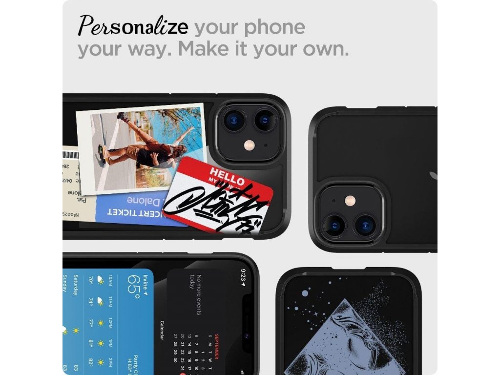 Pouzdro Ultra Hybrid iPhone 12 Mini Matte černé