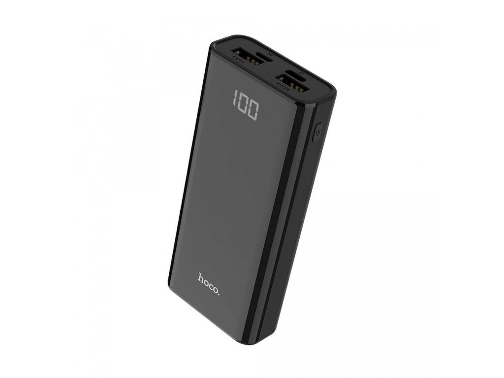 Power banka HOCO 10 000mAh QC 2x Type C PD 20W + Type USB-C 3.0 + 2x USB 22W J45 černá