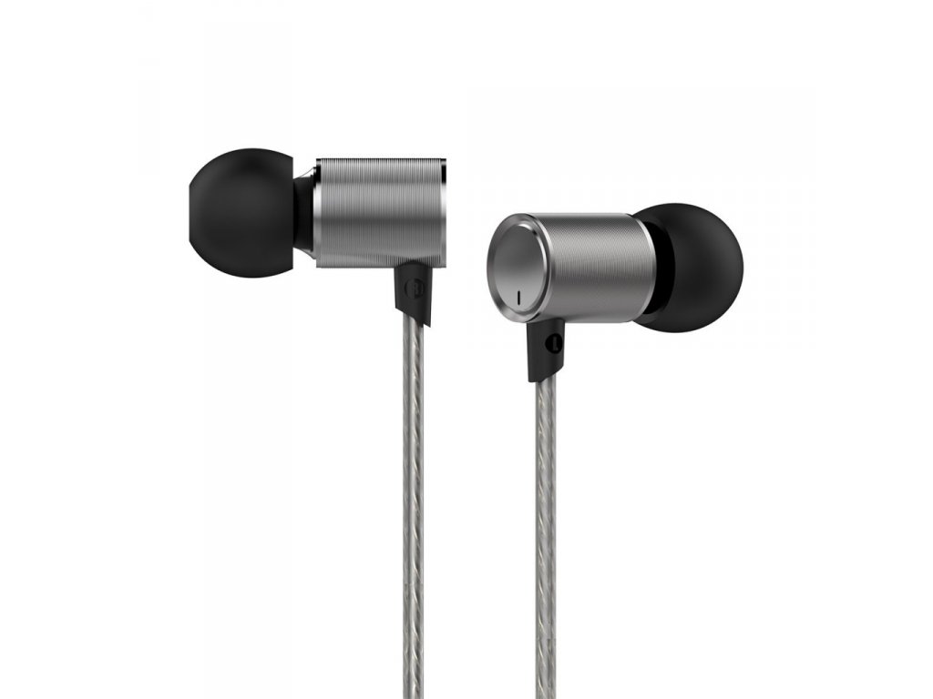 Premium Drátová sluchátká In-Ear Hi-Fi Headphone 3.5mm stříbrná (EU Blister)