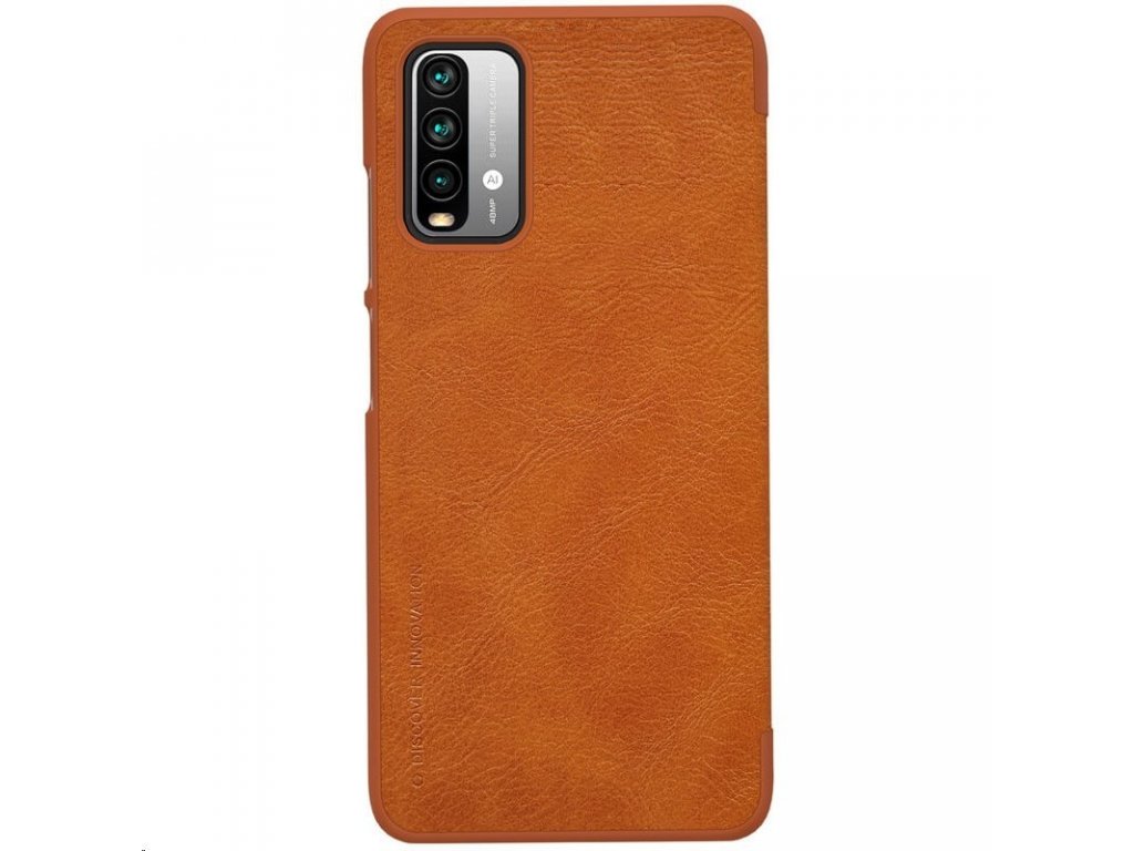 Qin Book Pouzdro pro Xiaomi Redmi 9T Brown