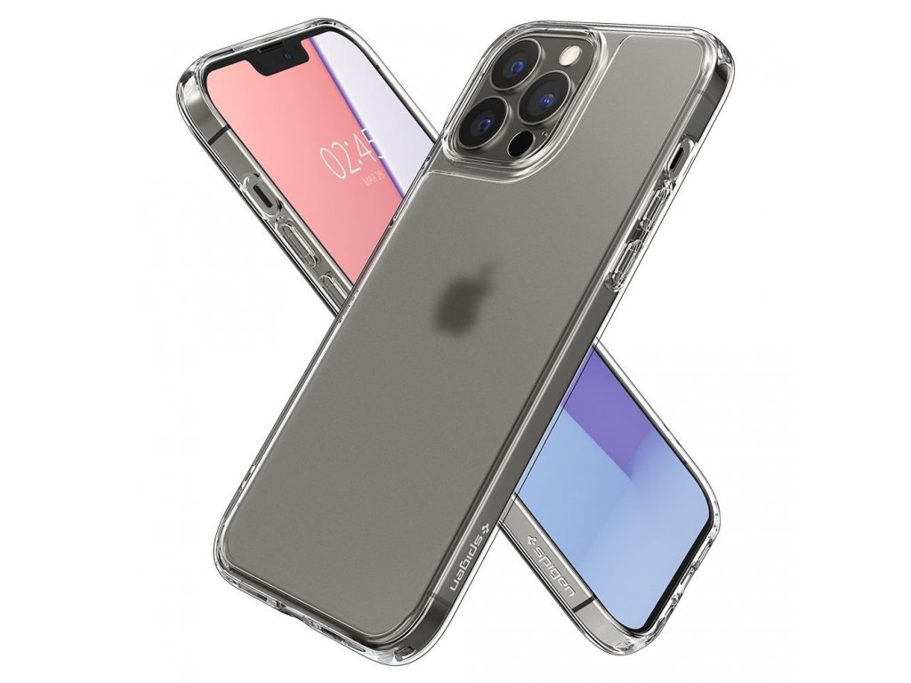 Quartz Hybrid case pro iPhone 13 Pro pancéřované pouzdro s tvrzeným sklem a průsvitným TPU