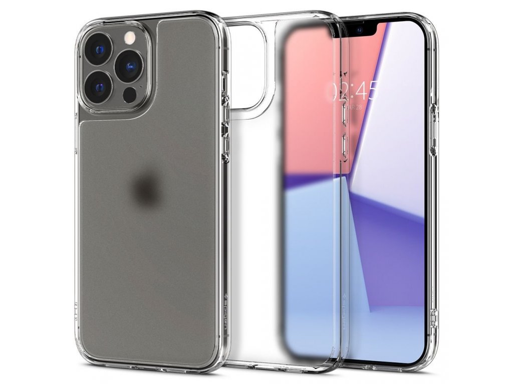 Quartz Hybrid case pro iPhone 13 Pro pancéřované pouzdro s tvrzeným sklem a průsvitným TPU