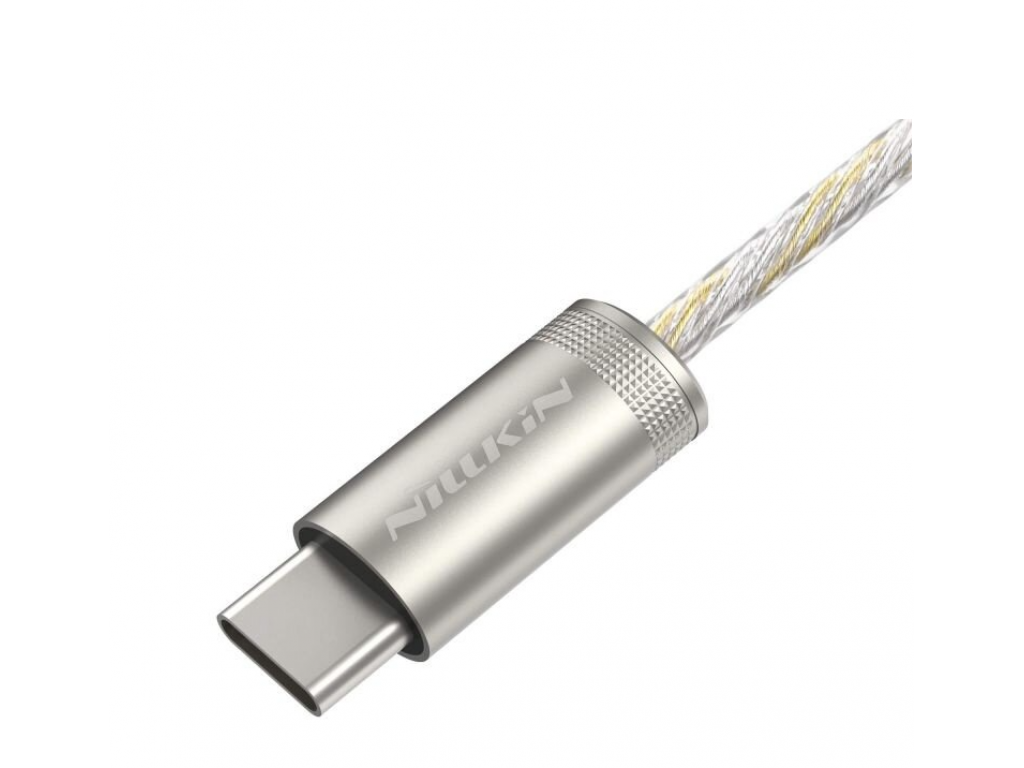 Redukce Nillkin Hifi Decode Audio Type-C - Jack 3,5mm - stříbrná