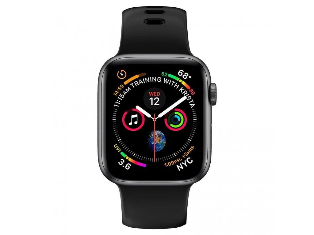 Řemínek Air Fit Band Apple Watch 1/2/3/4/5 (42/44MM) černý