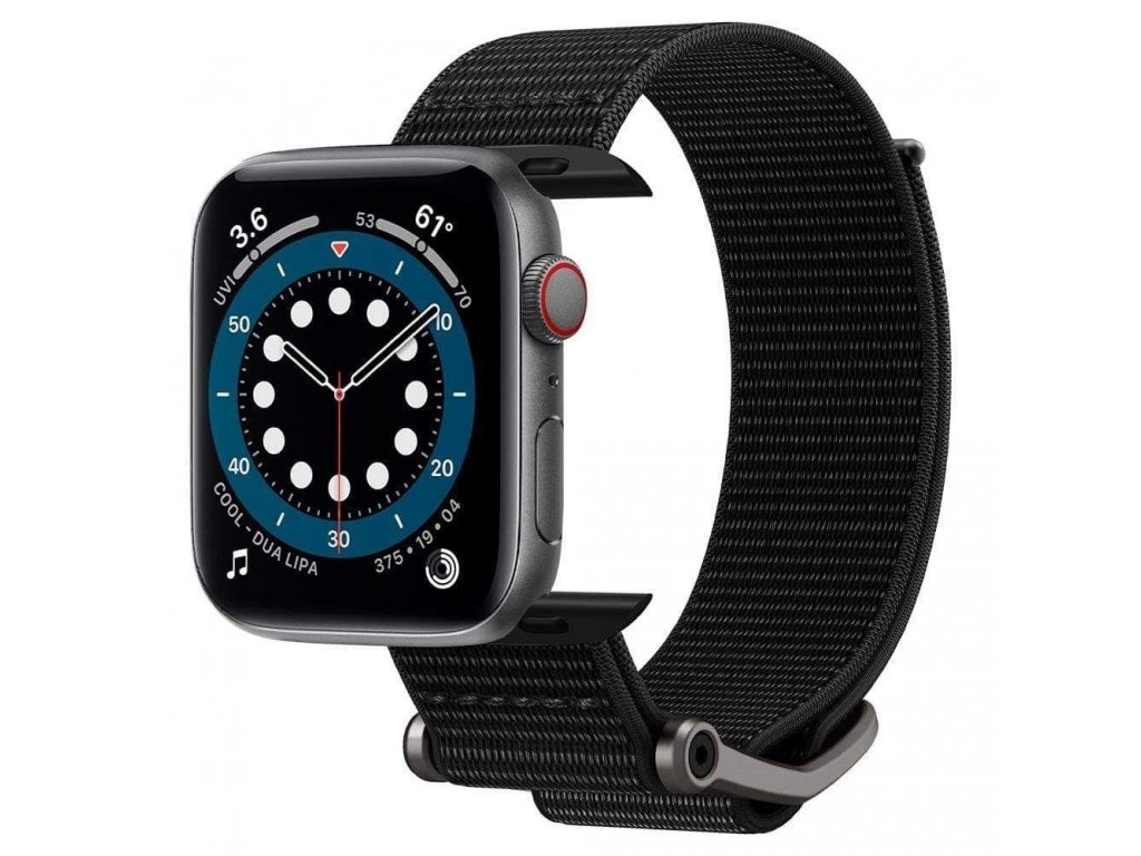 Řemínek DURAPRO FLEX pro APPLE WATCH 4 / 5 / 6 / 7 / SE (42 / 44 / 45 MM) černý