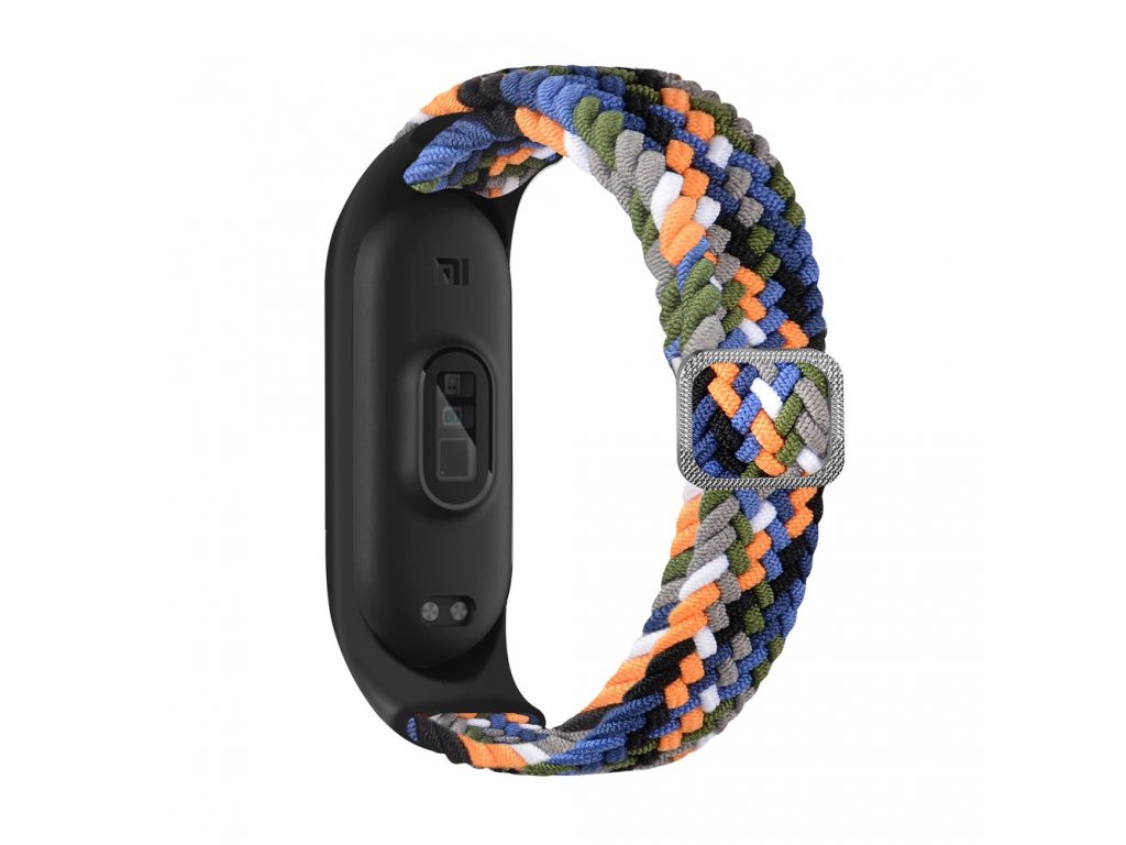 Řemínek pletený látkový pro Xiaomi Mi Band 6 / 5 / 4 / 3 vícebarevný