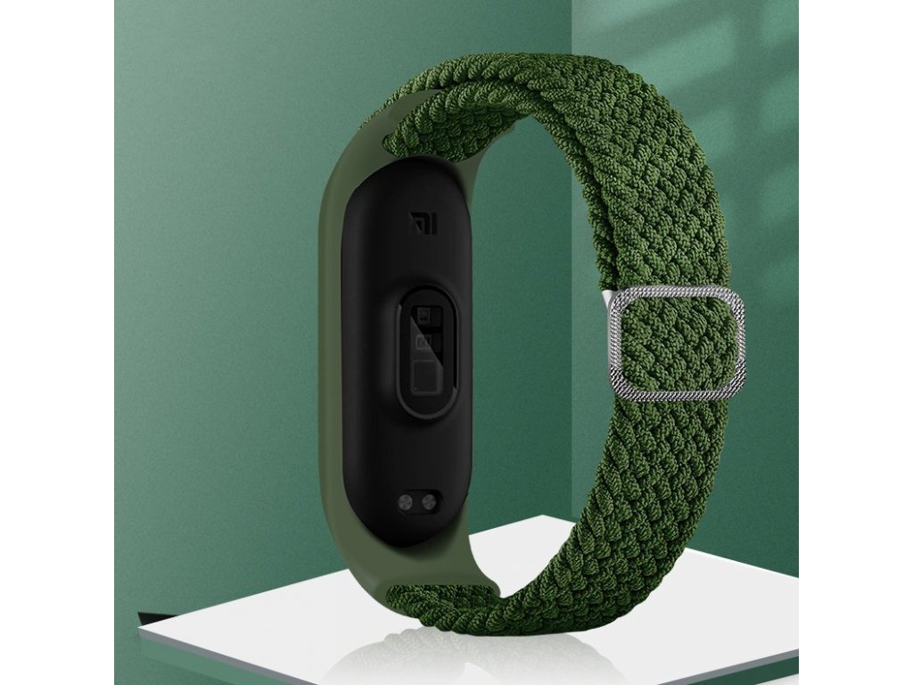 Řemínek pletený látkový pro Xiaomi Mi Band 6 / 5 / 4 / 3 vícebarevný