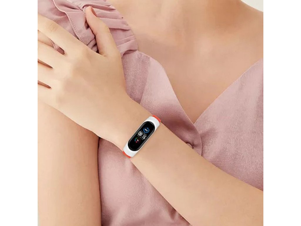 Řemínek pletený látkový pro Xiaomi Mi Band 6 / 5 / 4 / 3 vícebarevný