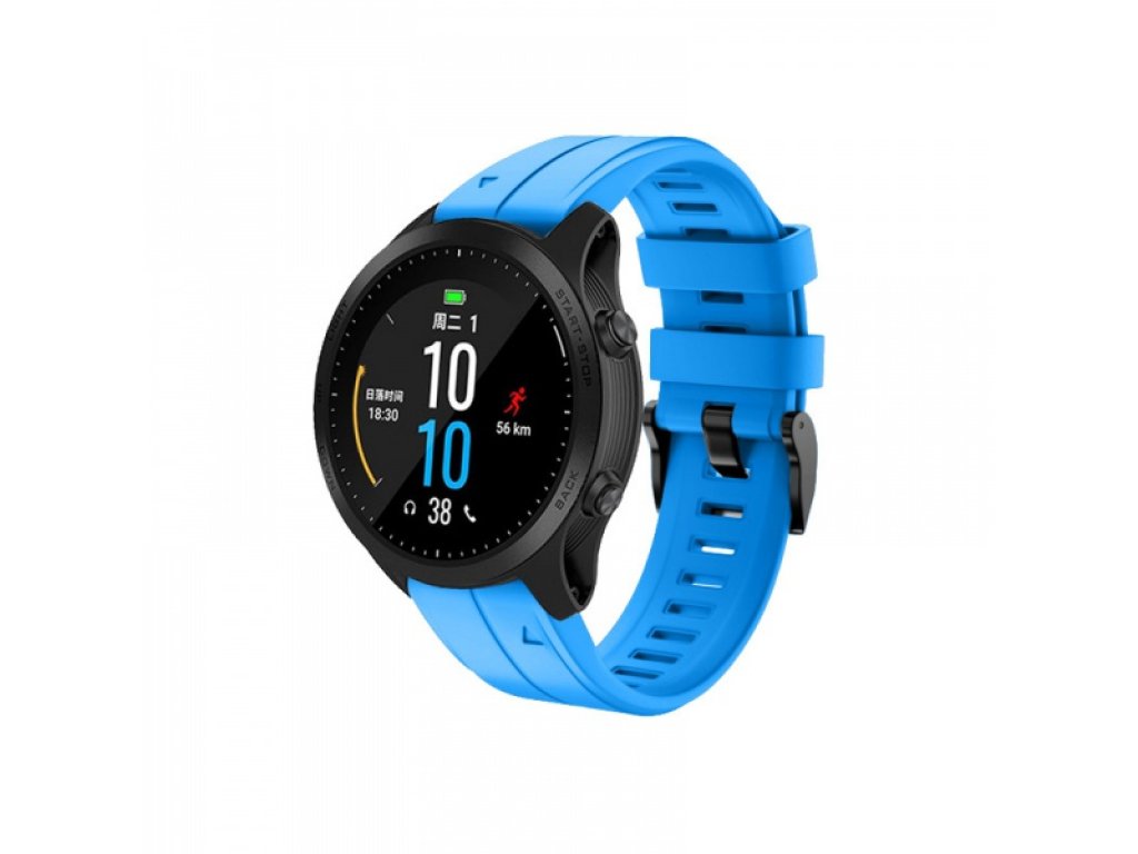 RhinoTech řemínek pro Garmin QuickFit sportovní silikonový 26mm modrý