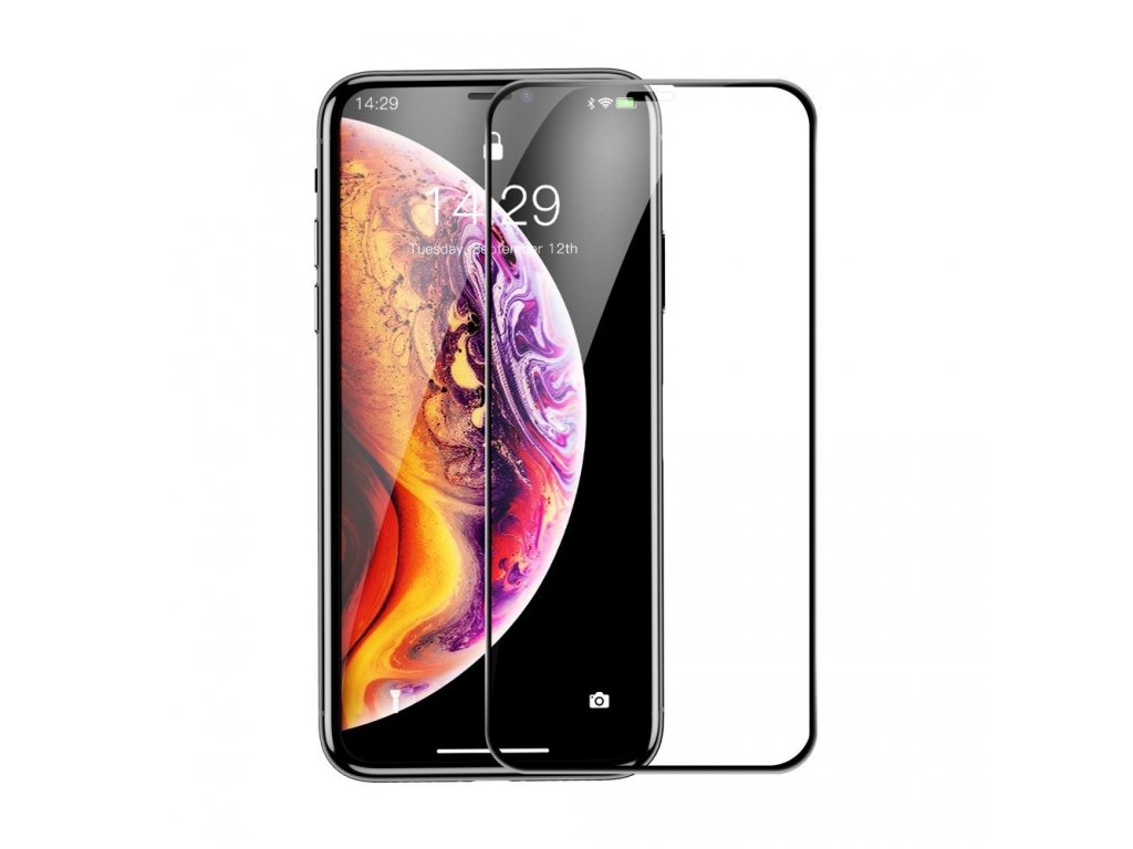 Rigid-edge Tempered Glass tvrzené sklo 3D 0,3 mm se zesíleným rámem Apple iPhone XS Max černé