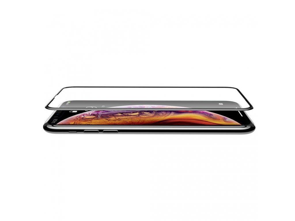 Rigid-edge Tempered Glass tvrzené sklo 3D 0,3 mm se zesíleným rámem Apple iPhone XS Max černé