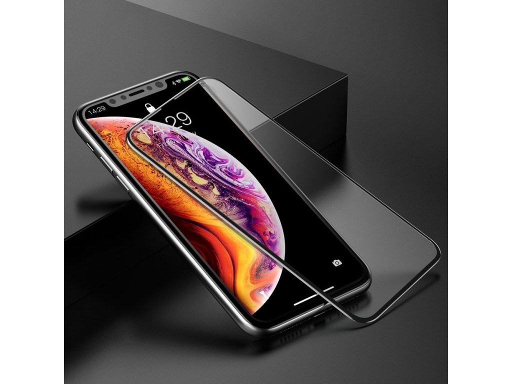 Rigid-edge Tempered Glass tvrzené sklo 3D 0,3 mm se zesíleným rámem Apple iPhone XS Max černé