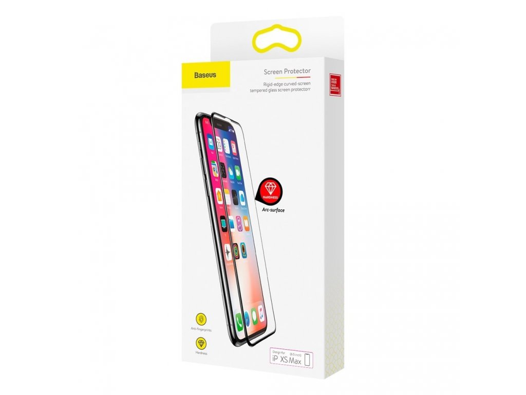 Rigid-edge Tempered Glass tvrzené sklo 3D 0,3 mm se zesíleným rámem Apple iPhone XS Max černé