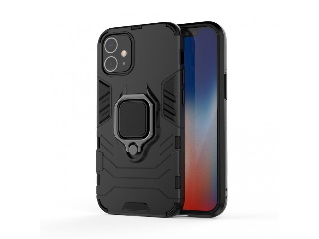 Ring Armor pancéřové hybridní pouzdro + magnetický úchyt iPhone 12 mini černé