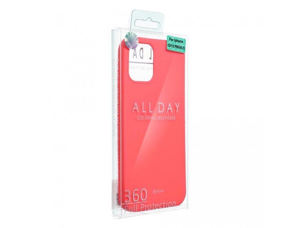 Pouzdro Roar Colorful Jelly Case pro iPhone 15 - broskvově růžové