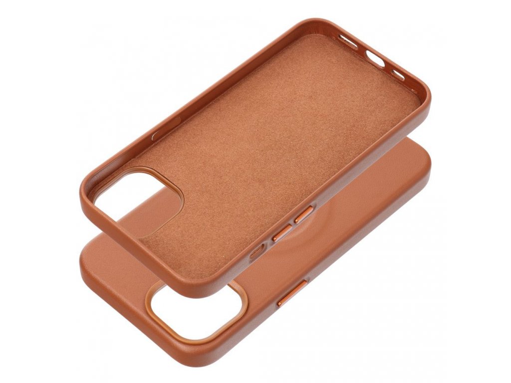 Roar Leather Mag Case - for iPhone 14 Plus Brown