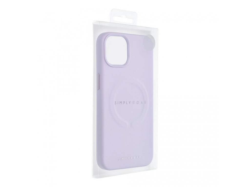 Roar Leather Mag Case - for iPhone 14 Plus purple