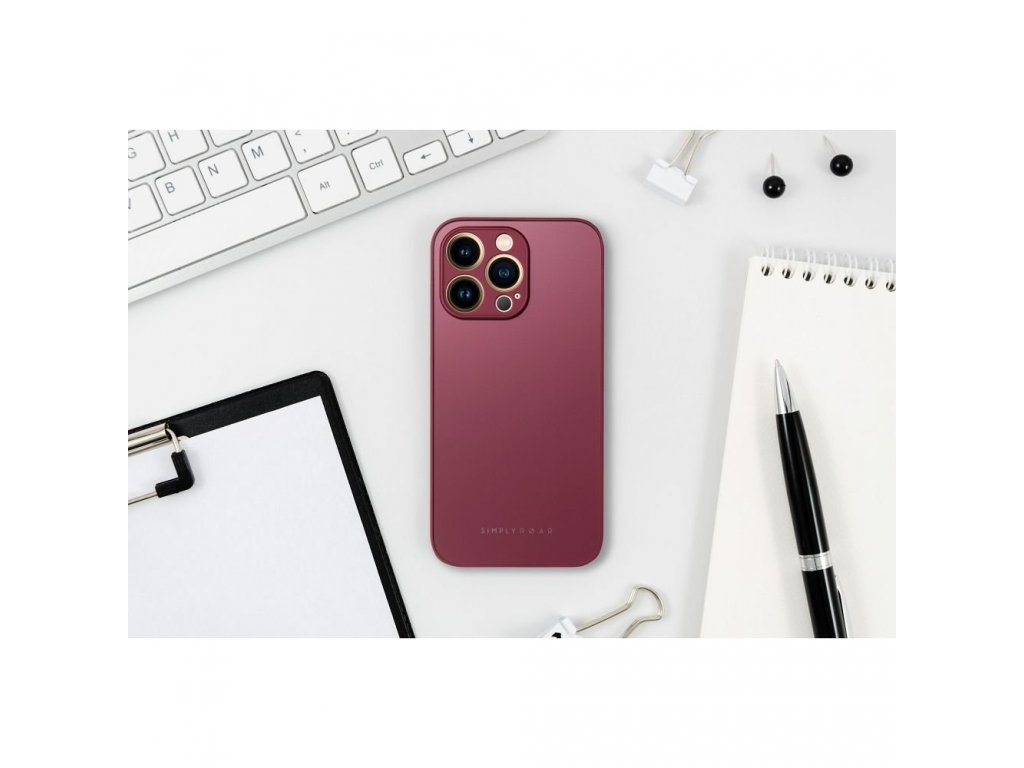 Roar Matte Glass Case  - for iPhone 14 Plus claret