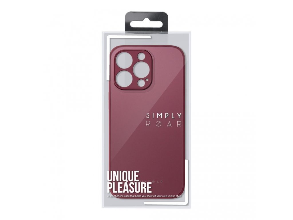 Roar Matte Glass Case  - for iPhone 14 Plus claret