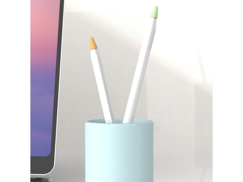 Sada 8x krytek hrotu dotykového pera stylusu pro Apple Pencil 2/1 bílé