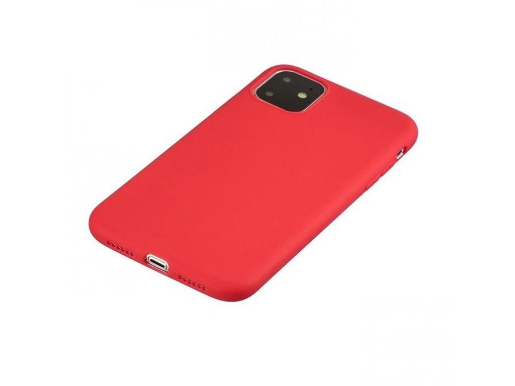 Silicone Case elastické silikonové pouzdro iPhone 11 červené