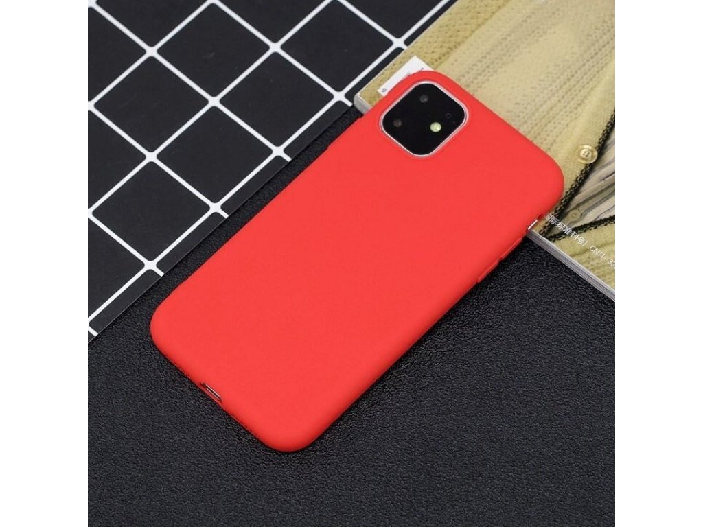 Silicone Case elastické silikonové pouzdro iPhone 11 červené