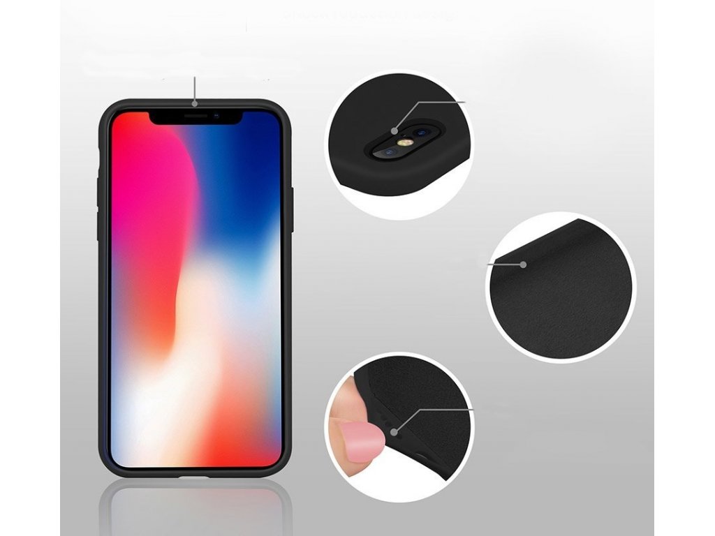 Silicone Case elastické silikonové pouzdro iPhone 11 Pro černé