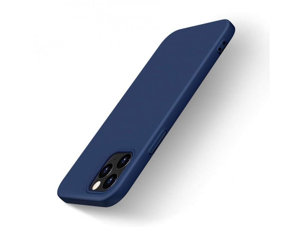 Silicone Case elastické silikonové pouzdro iPhone 12 Pro / iPhone 12 modré