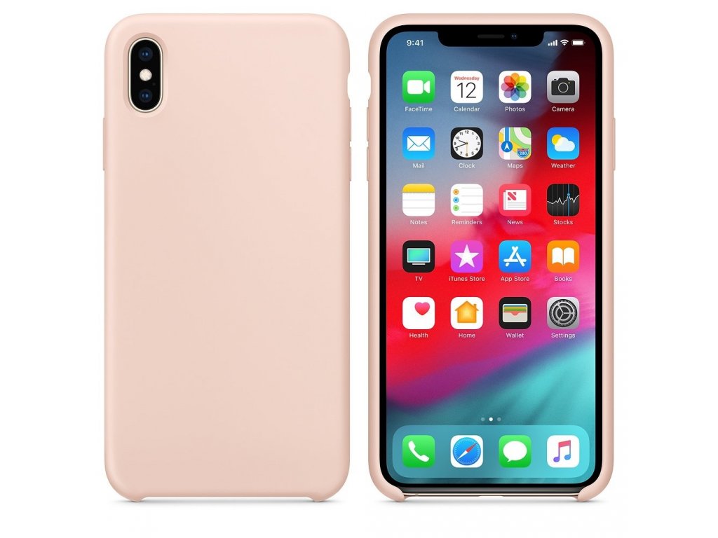 Silicone Case elastické silikonové pouzdro iPhone XS Max růžové