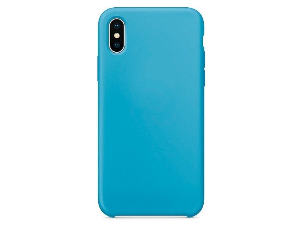 Silicone Case elastické silikonové pouzdro iPhone XS / X modré