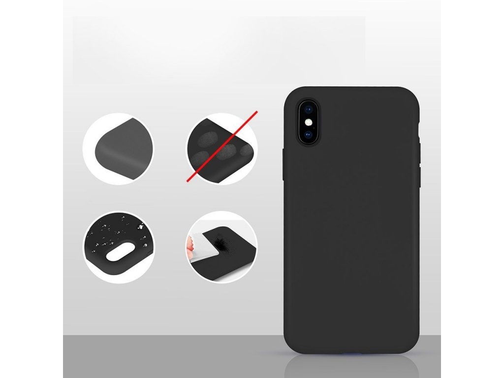 Silicone Case elastické silikonové pouzdro iPhone XS / X modré