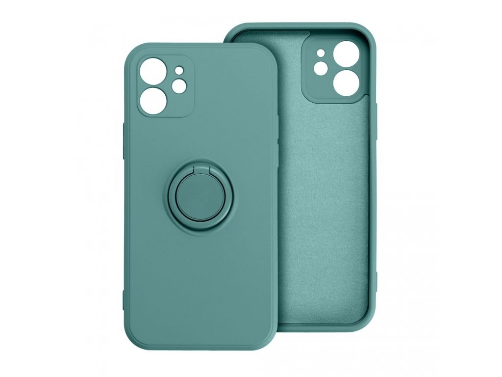 Pouzdro SILICONE RING pro IPHONE 15 - zelené