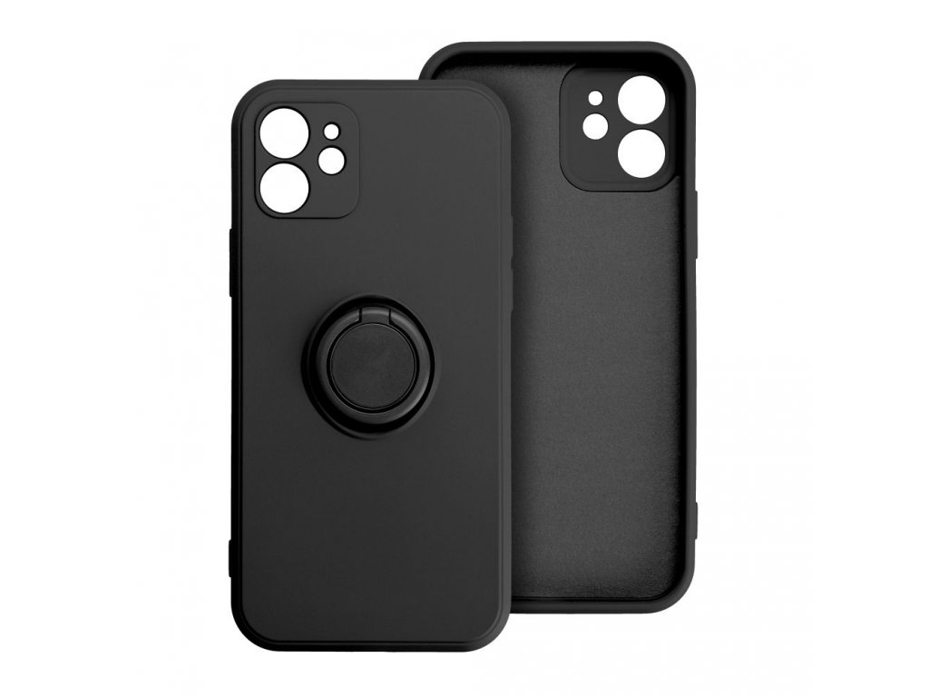 SILICONE RING Case for IPHONE 15 PLUS black