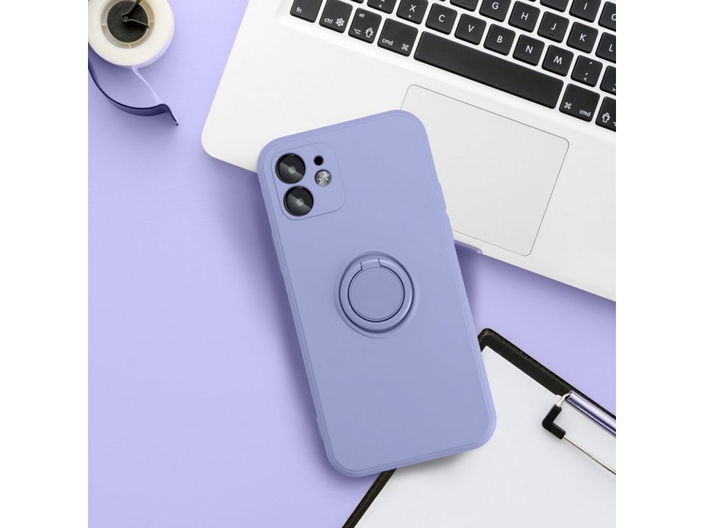 SILICONE RING Case for IPHONE 15 PLUS violet